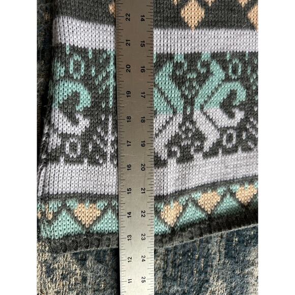 Vintage 80's Croquet Club Sweater Neck Pastel Geometric Womens Small Made In USA - Picture 4 of 5